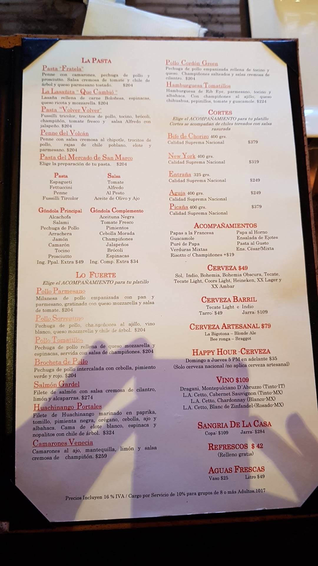 Menu at Restaurante Tomatillos, Nuevo Laredo, Av. Reforma 5038