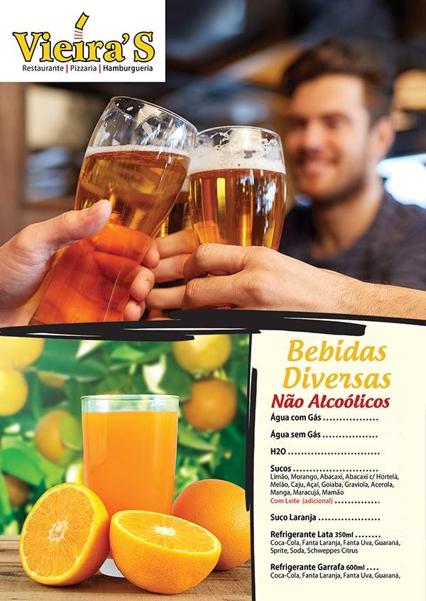 Restaurante Vieiras cardápio