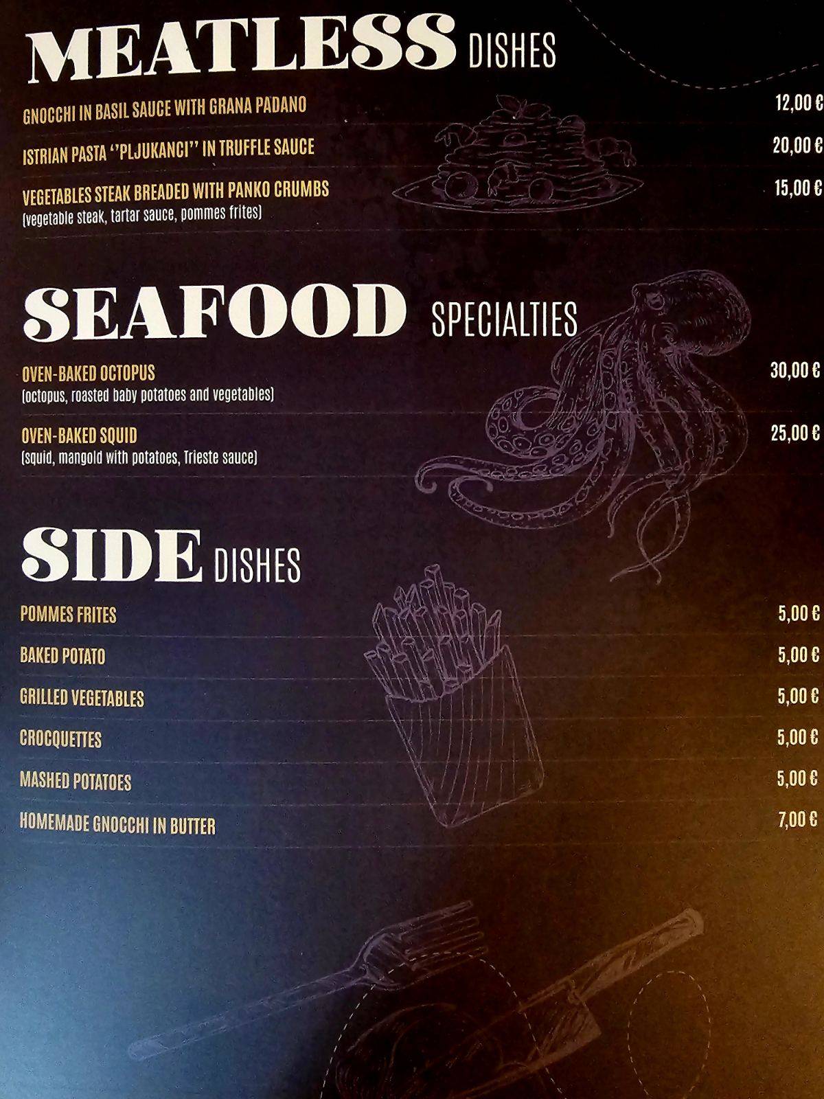 Menu di Restoran Marino 