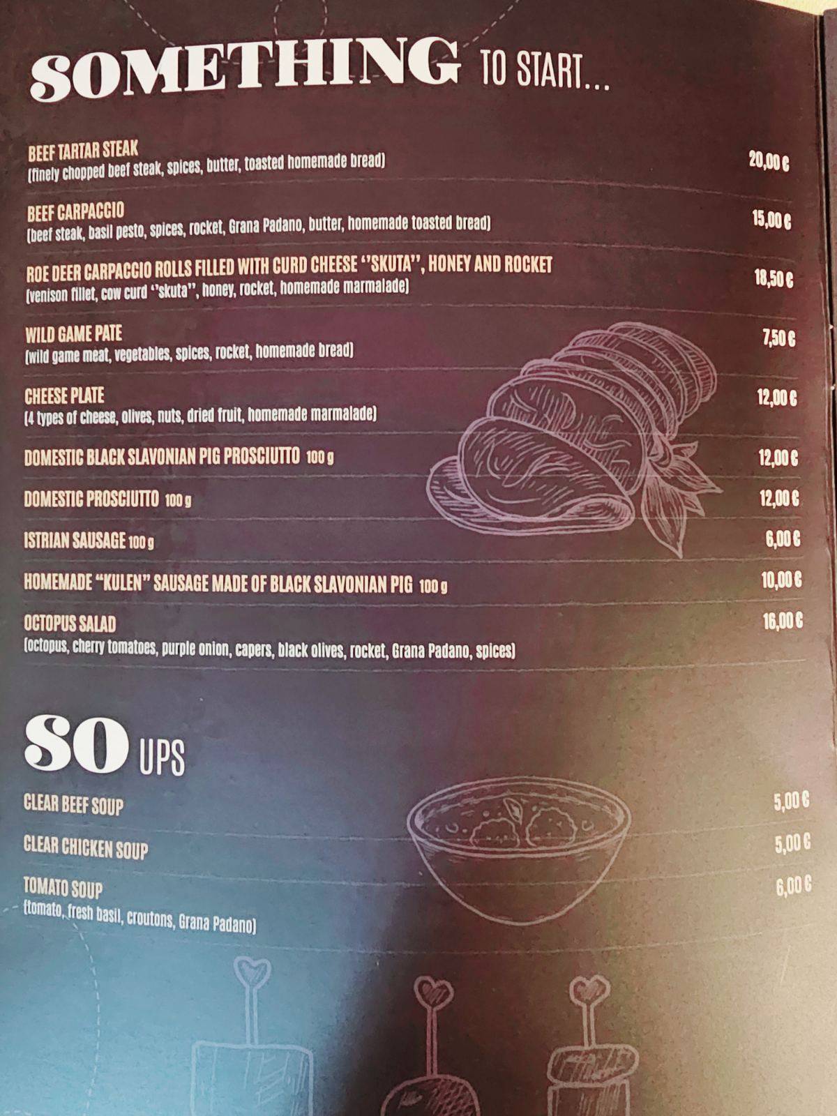 Menu di Restoran Marino 