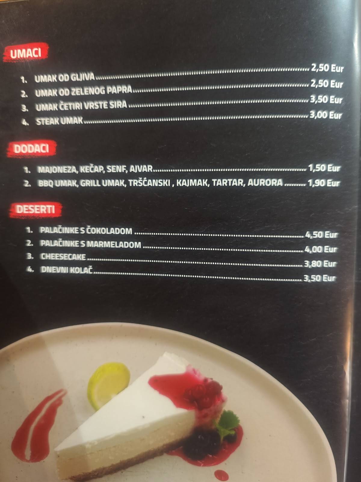 Menu di Restoran Tomislav/ Križevačka Pivovara 