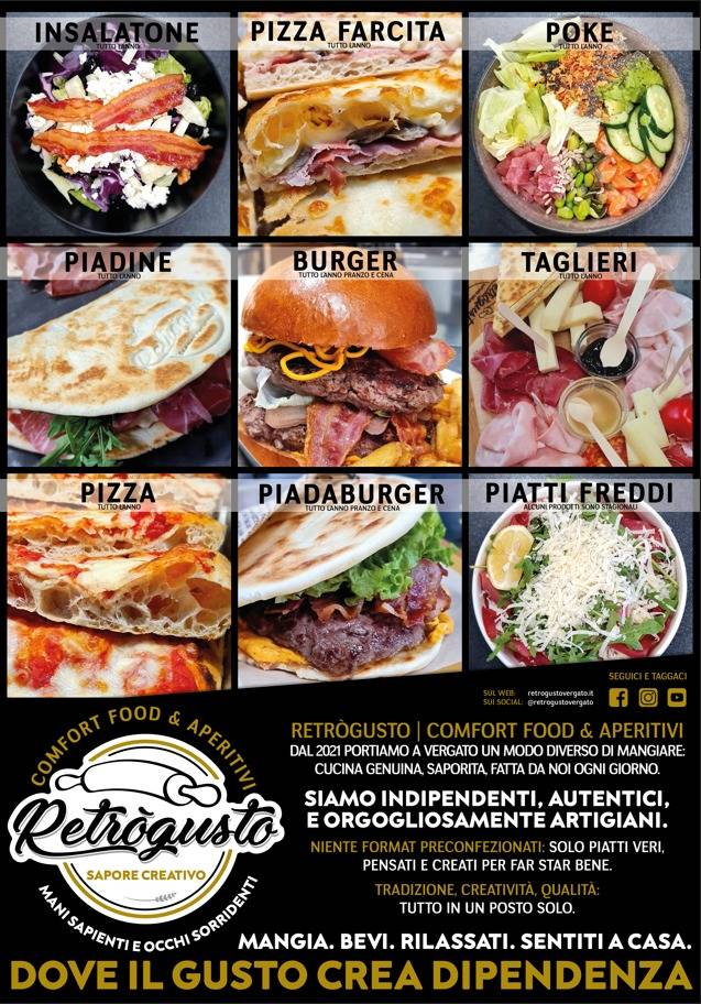 Menu di Retrògusto 