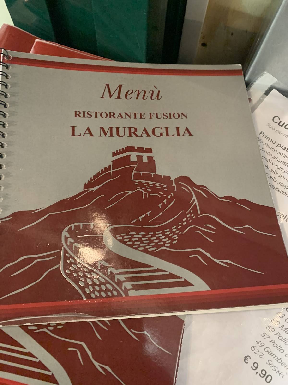 Menu di La Muraglia 