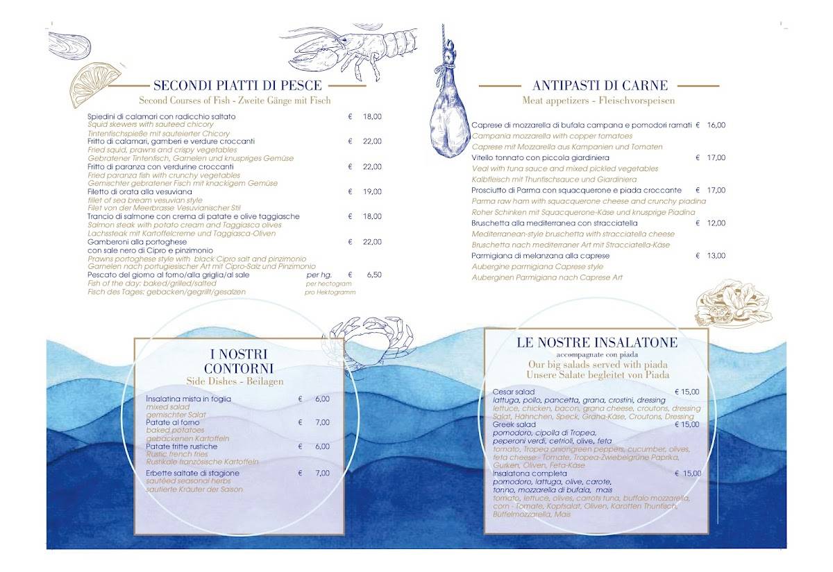 Menu di Da Vinci Ristorante Pizzeria 