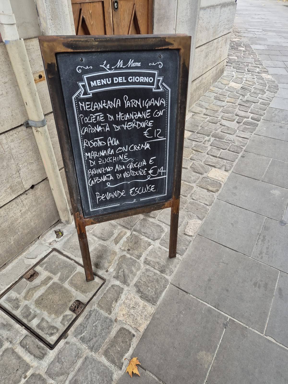 Menu di La Mi Mama 