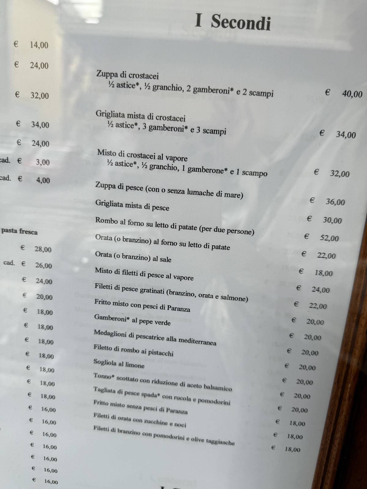 Menu di Ristò Civassa 