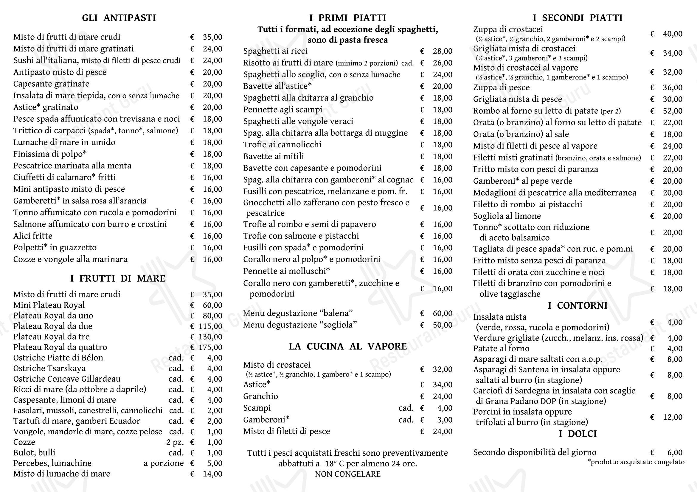 Ristò Civassa in Torino - 菜单