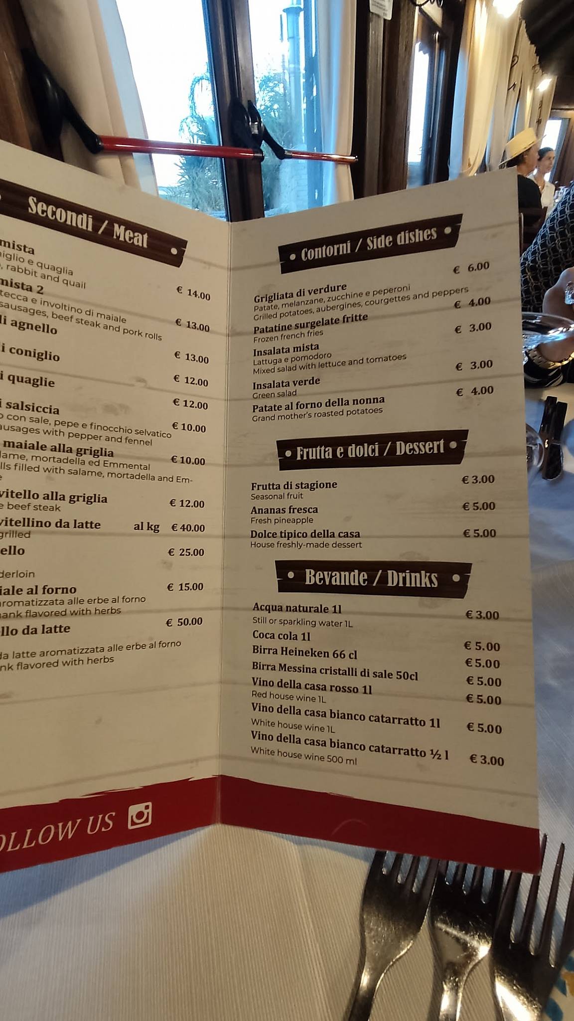 Menu di Ristorante Ardigna 