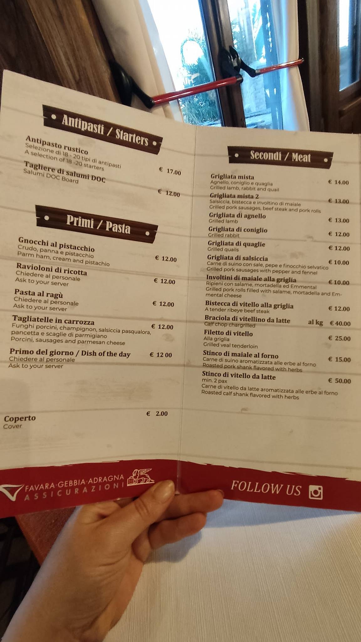 Menu di Ristorante Ardigna 