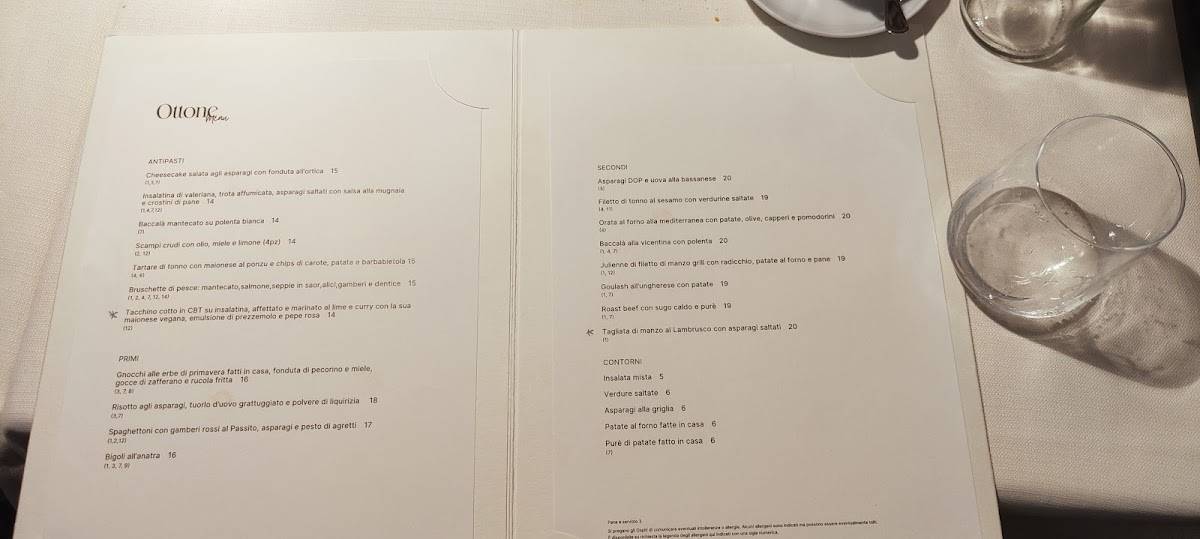 Menu di Ristorante Birraria Ottone 