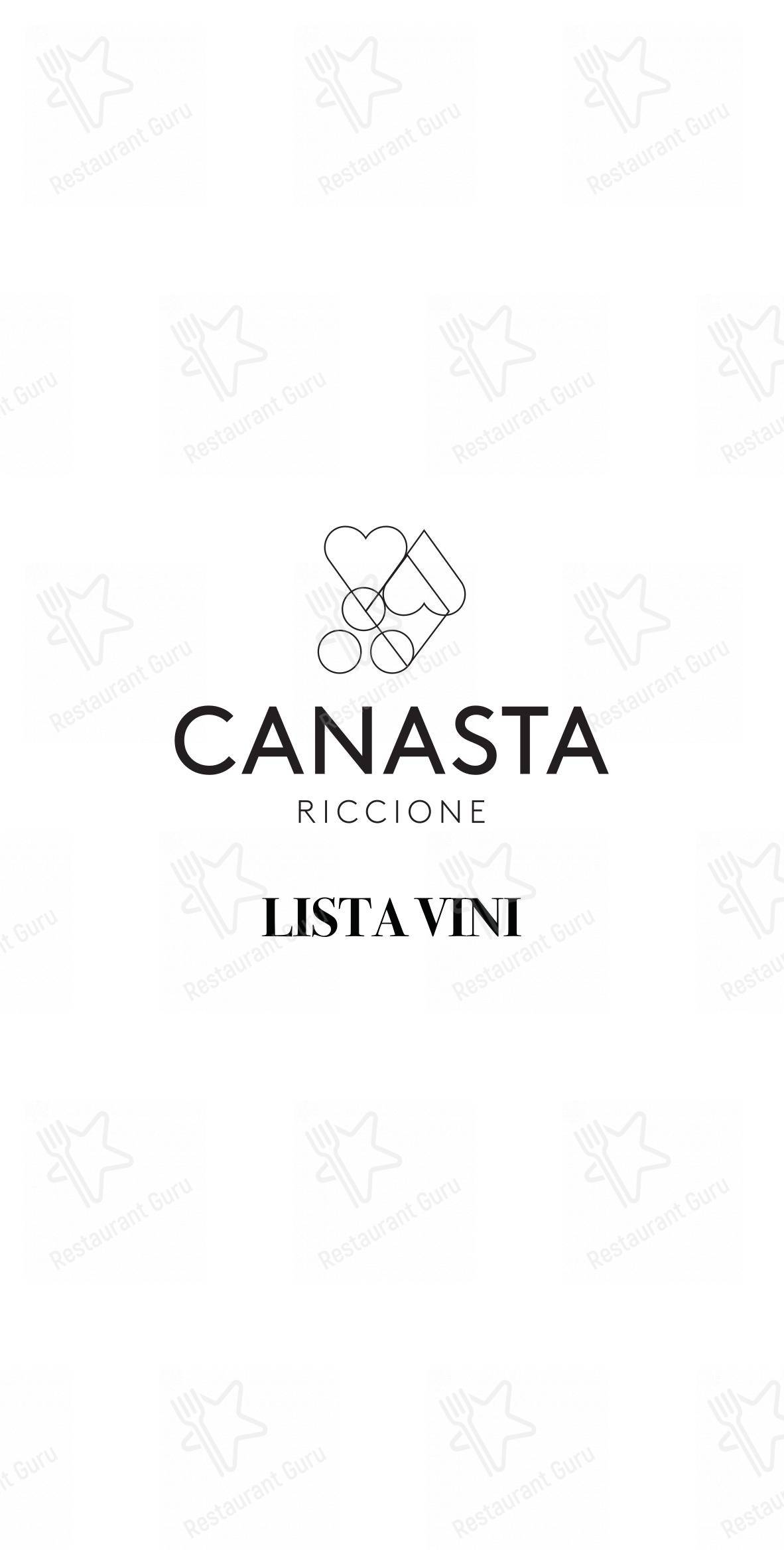 Ristorante Canasta Riccione in Riccione - 菜单
