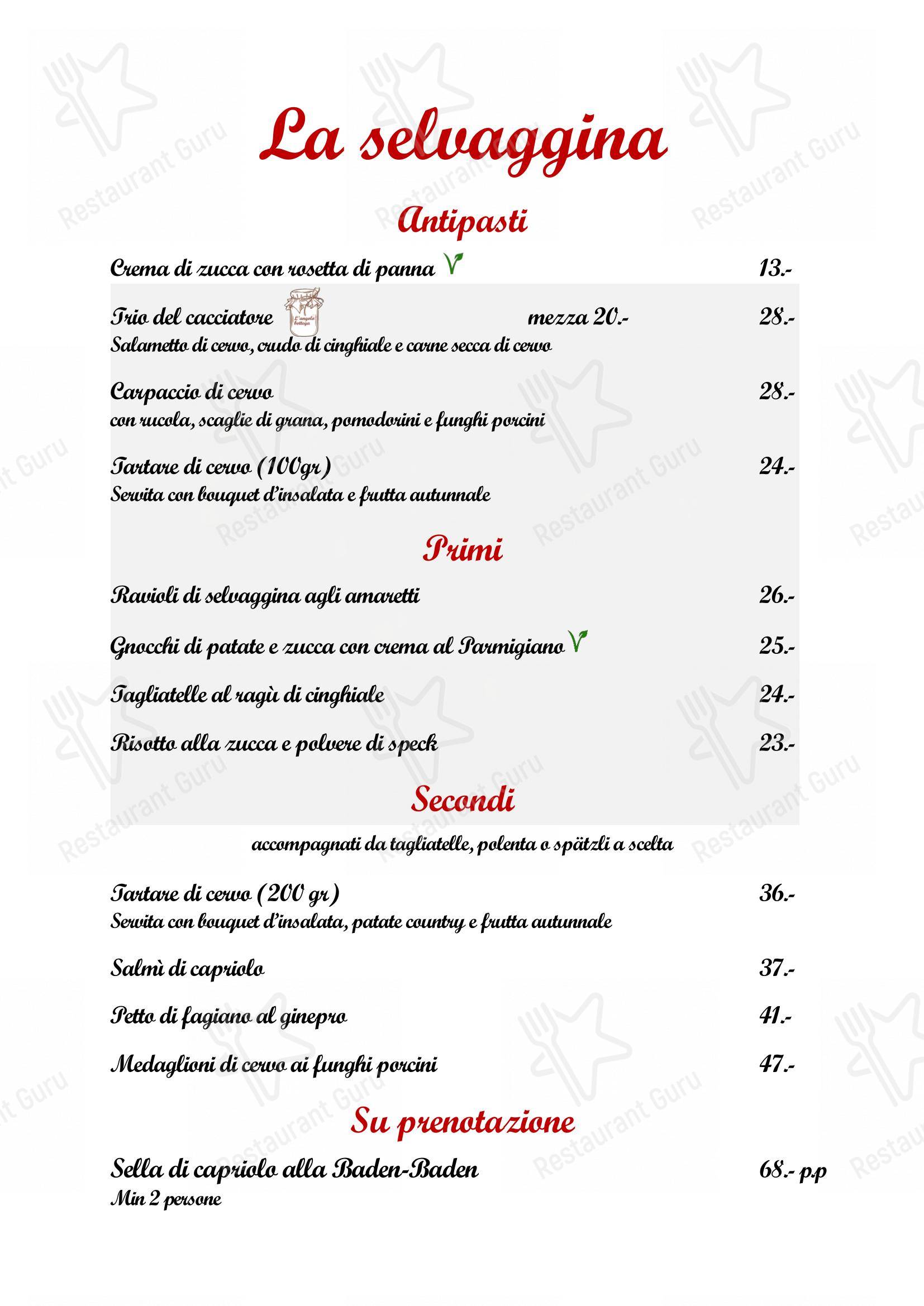 Menu per Ristorante Casa del Popolo ristorante