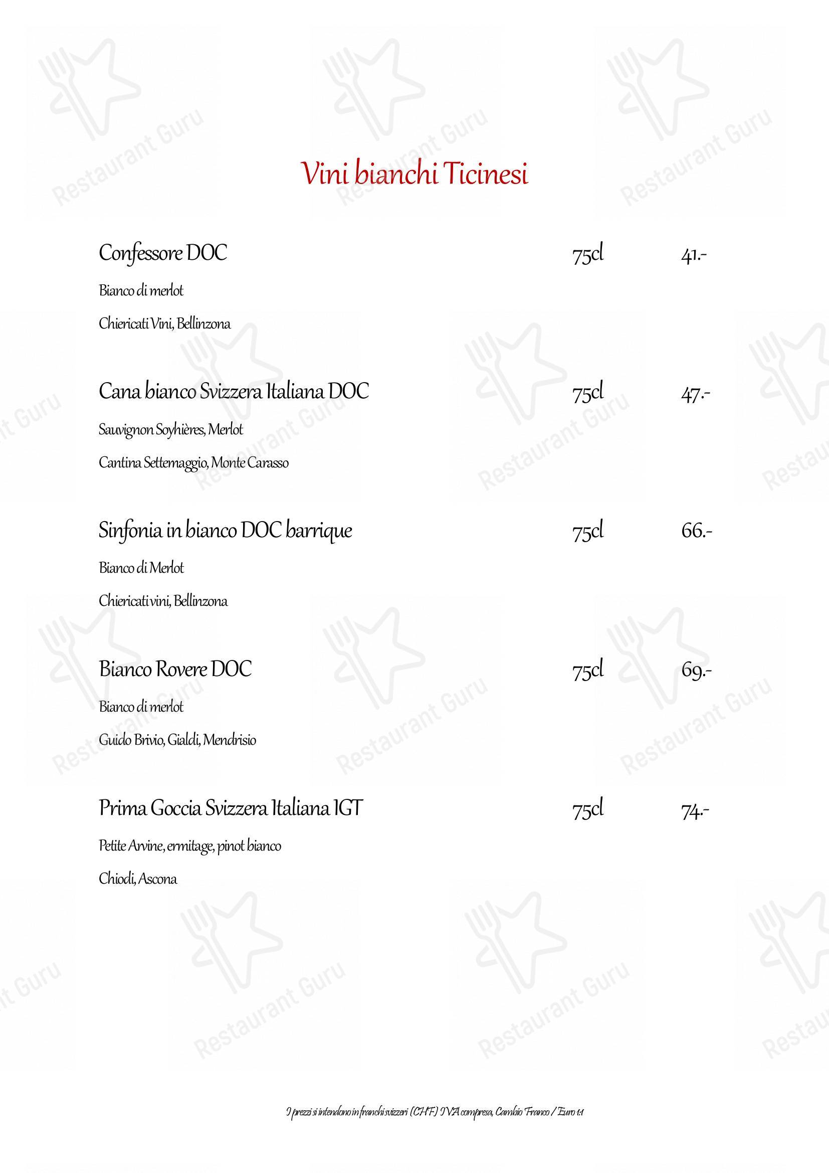 Menu di Ristorante Casa del Popolo - 菜单