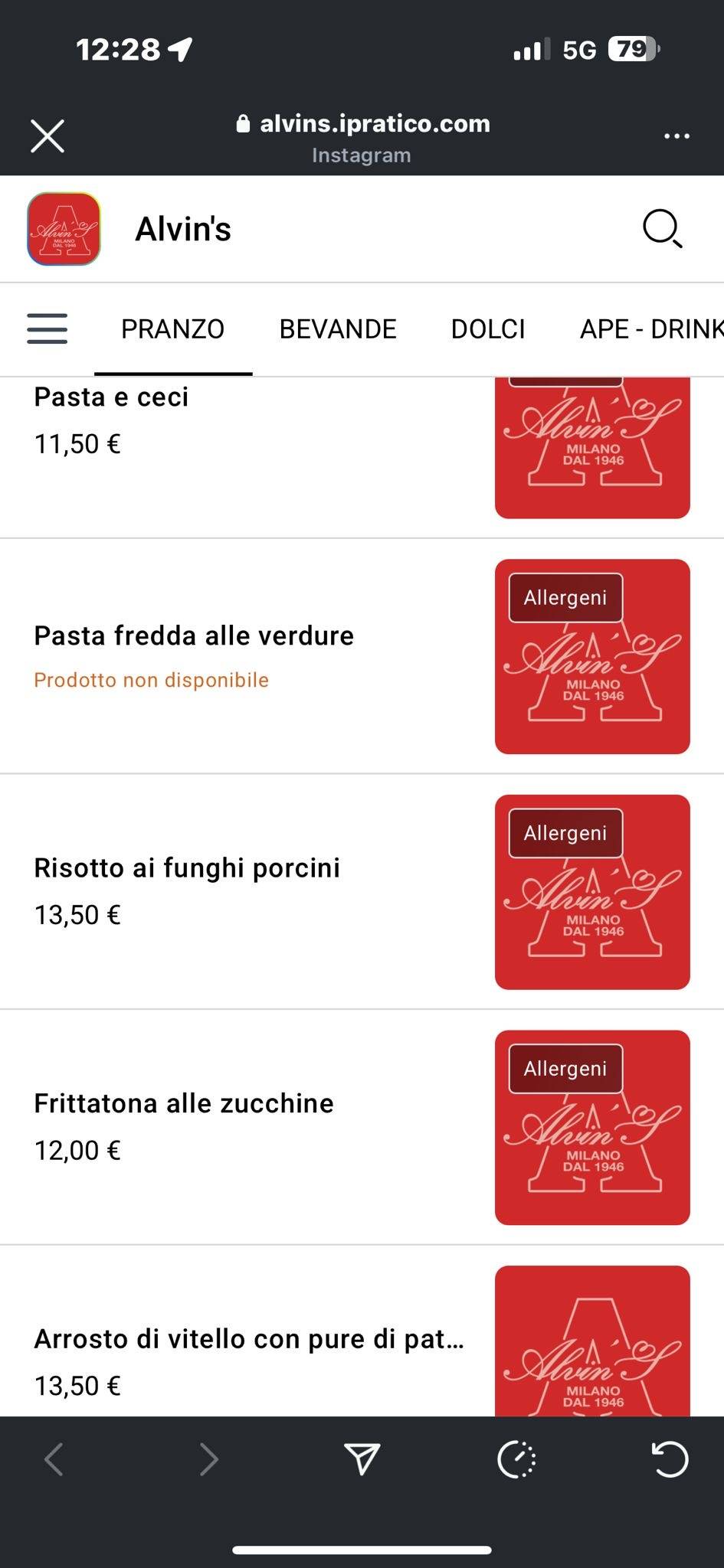 Menu di Ristorante Da Lele 