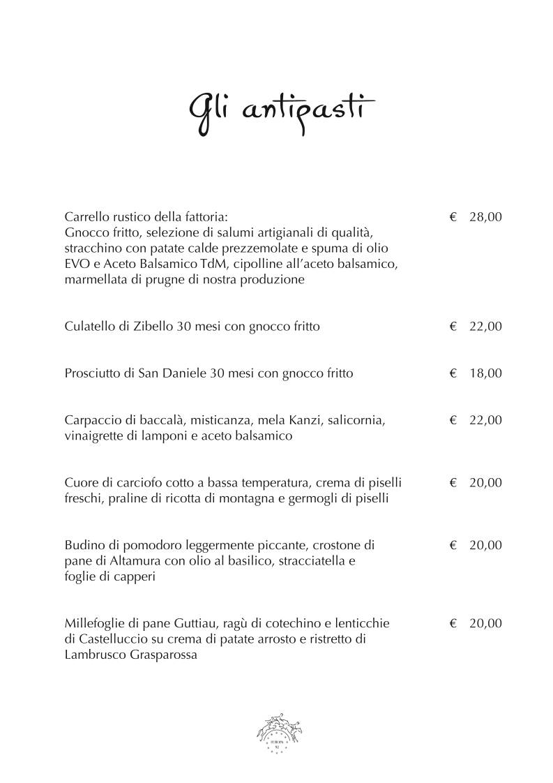 Menu di Ristorante Europa 92 Ristorante Pavarotti 
