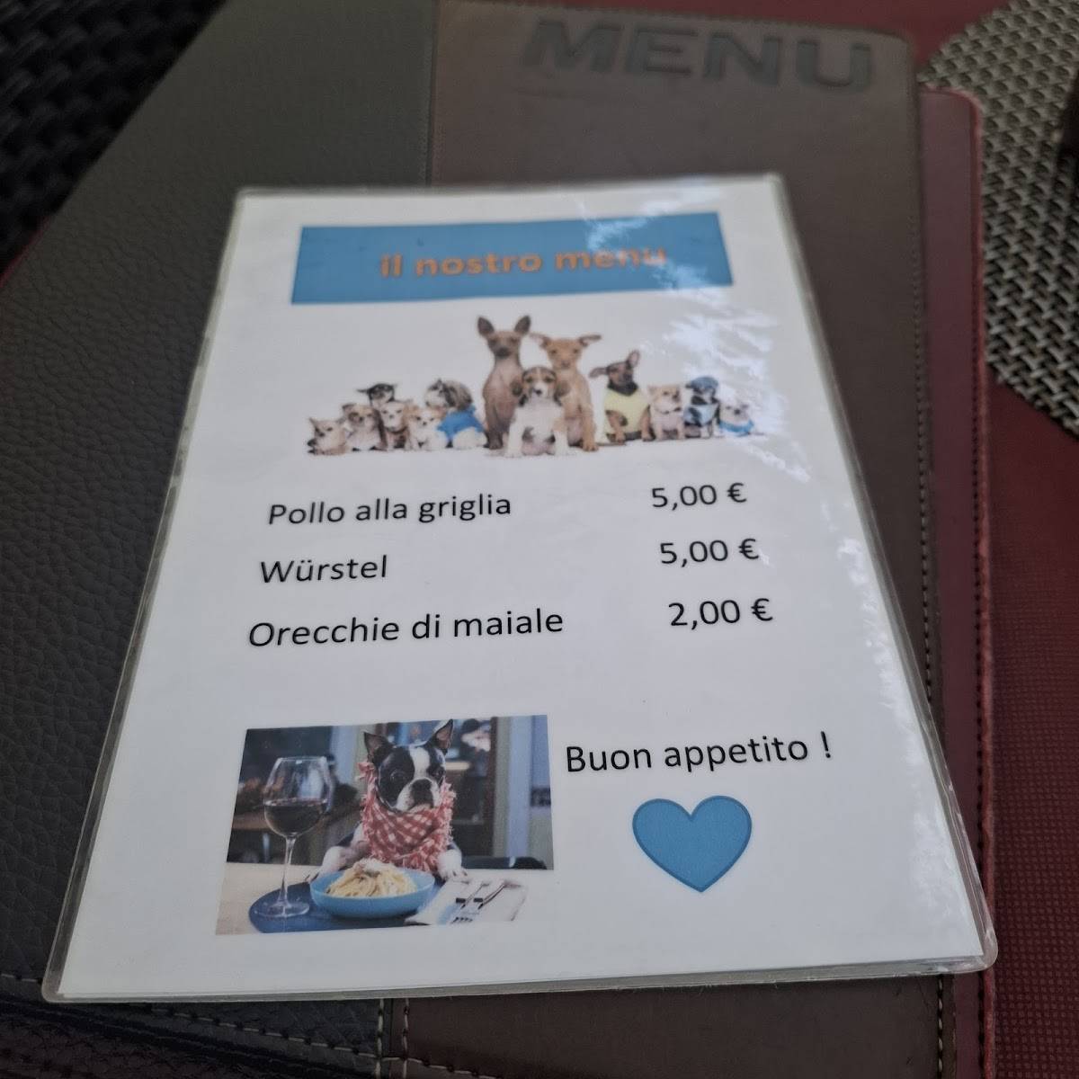Menu di Ristorante Genziana 