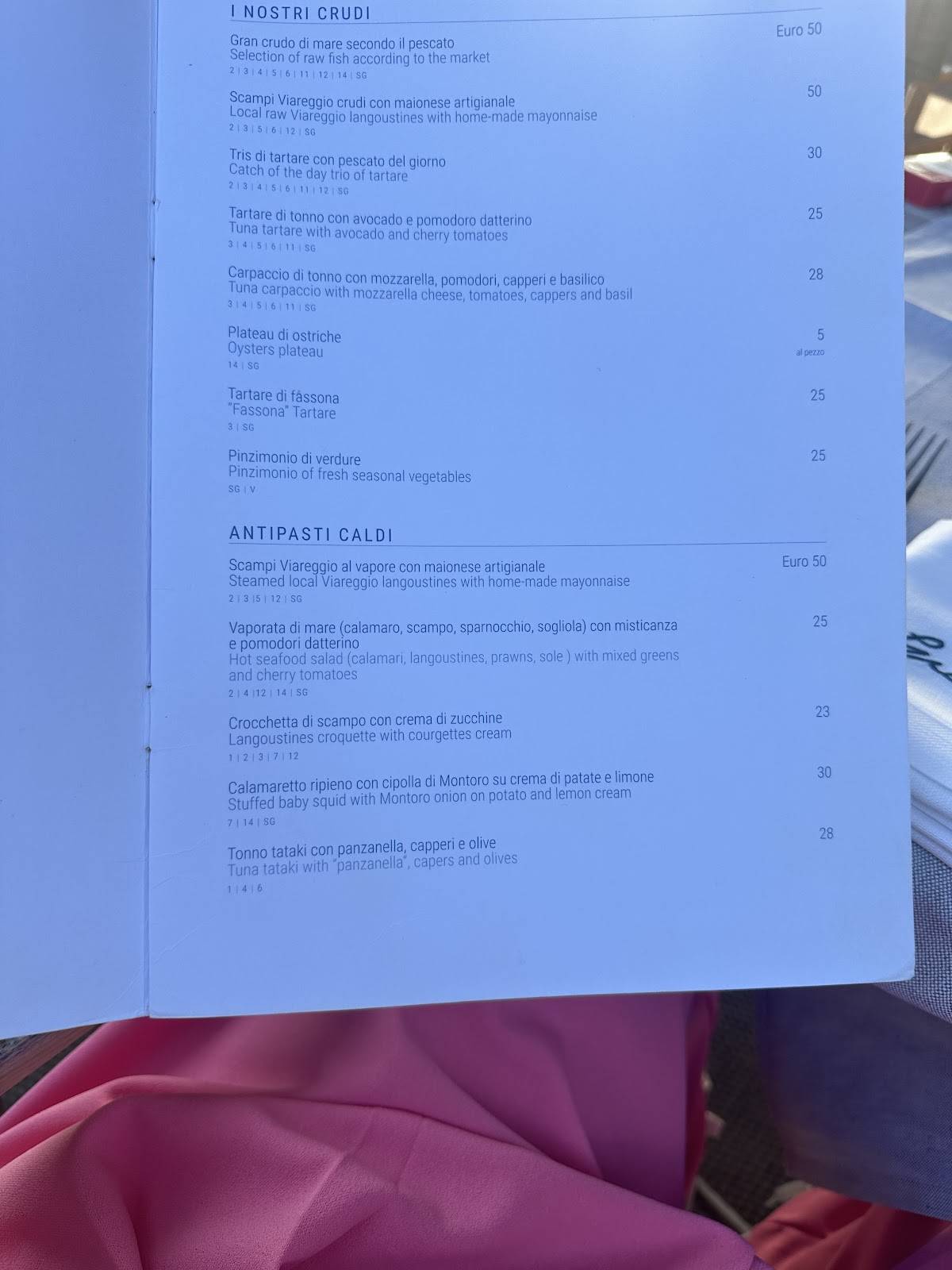 Menu di Ristorante Gilda 