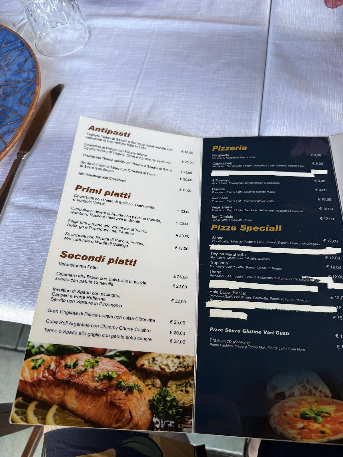Menu di Ristorante Hale Bopp 