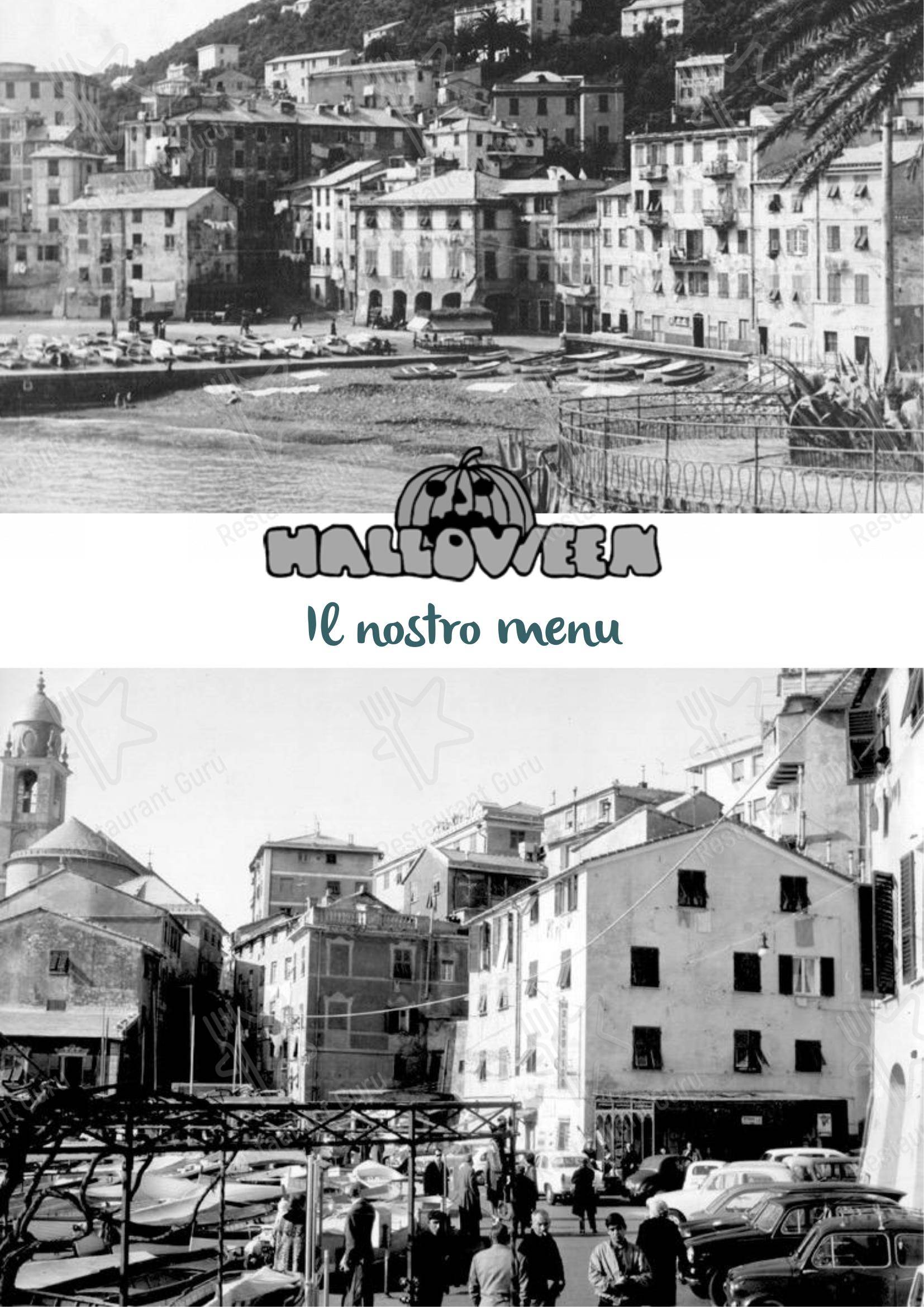Menu per Ristorante Halloween in Genova