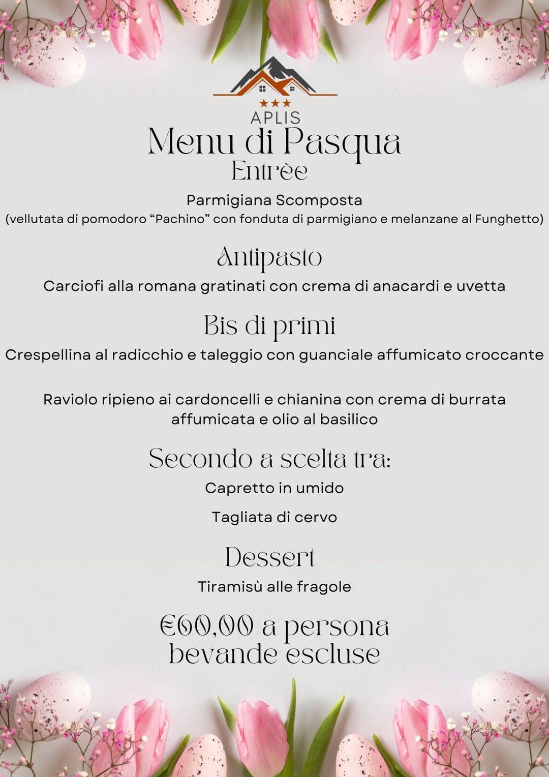 Menu di Ristorante Hotel Aplis 