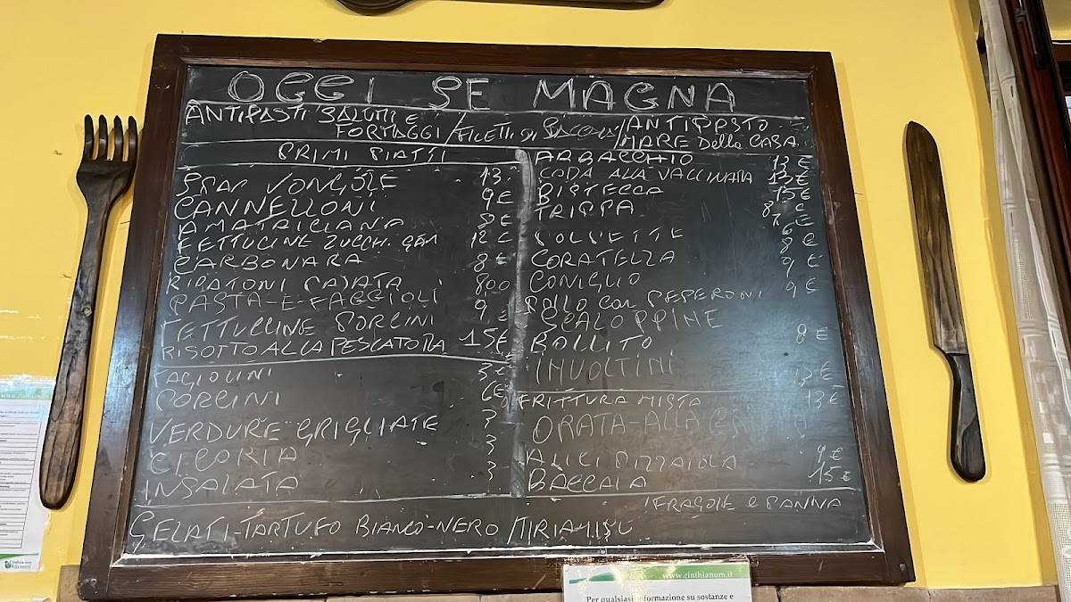 Menu di Ristorante Il Medioevo 