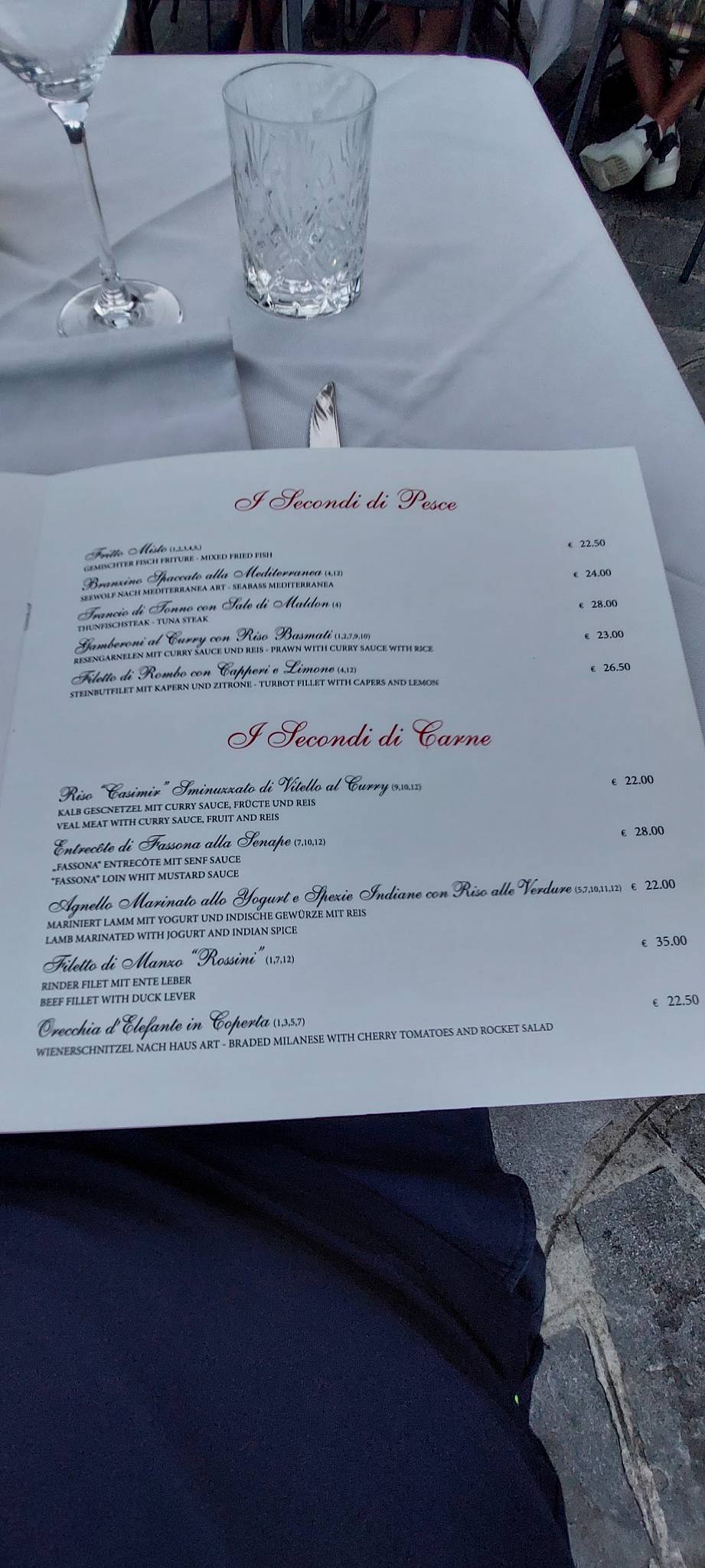Menu di Ristorante Il Ritrovo 