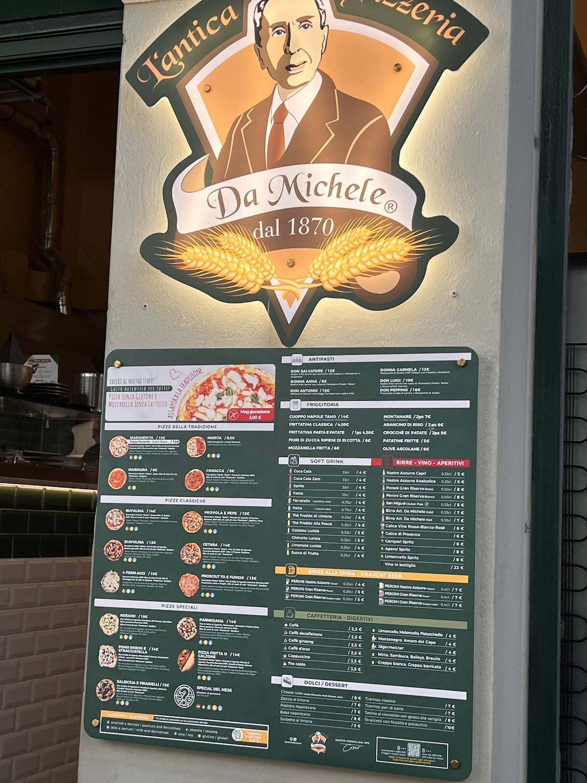 L’Antica Trattoria menu