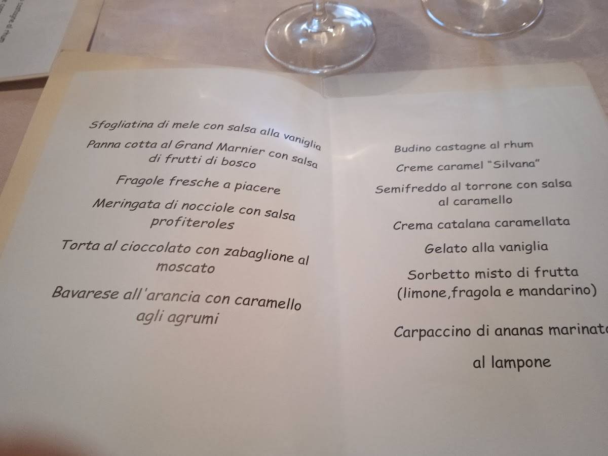 Menu di Ristorante La Borgata Ristorante di Pesce - Cucina Tipica Cremonese 
