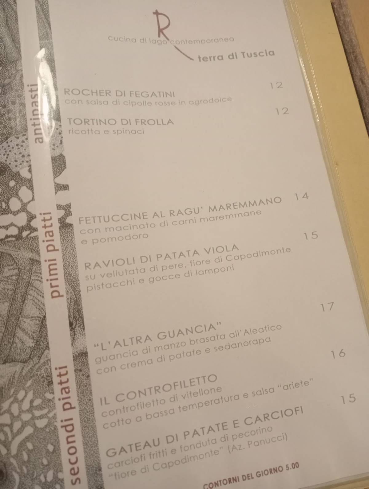 Menu di Ristorante La Rocca 