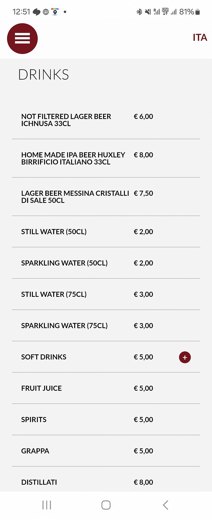 Menu di Momi 