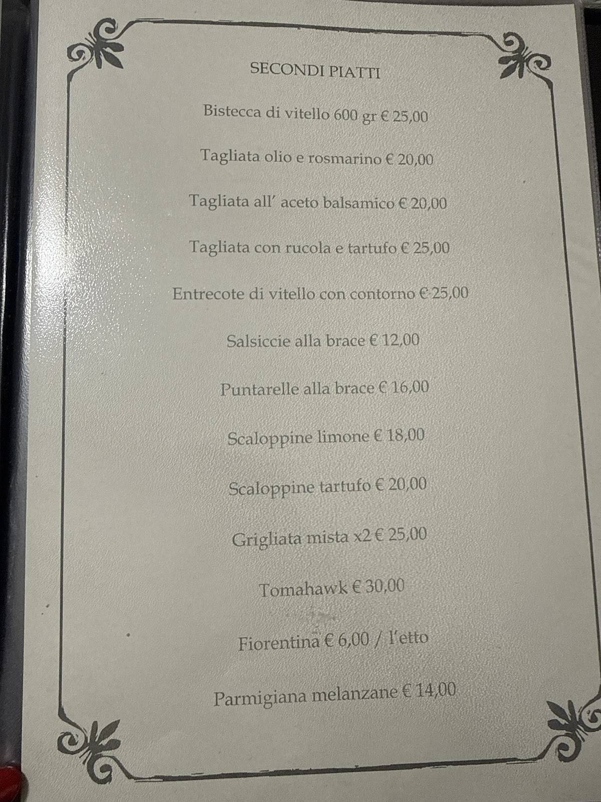 Menu di Ristorante Peppone Perugia 
