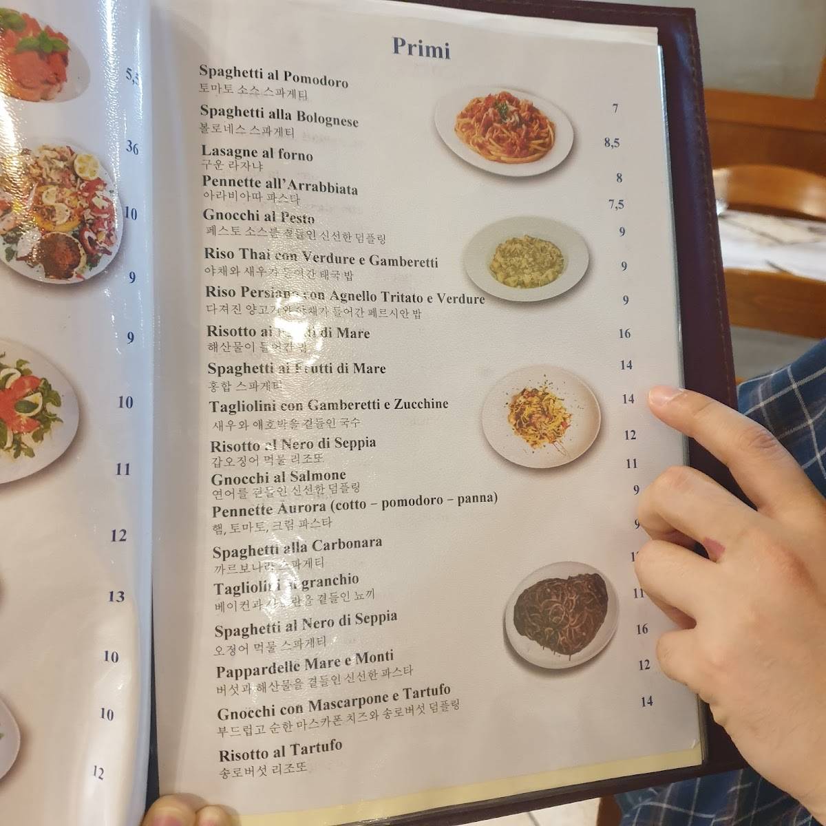 Menu di Ristorante Pizzeria Al Faro 