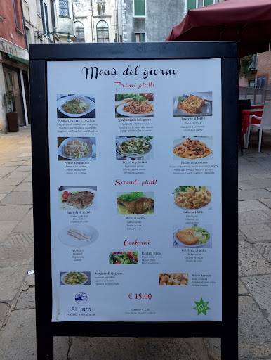 Menu di Ristorante Pizzeria Al Faro 