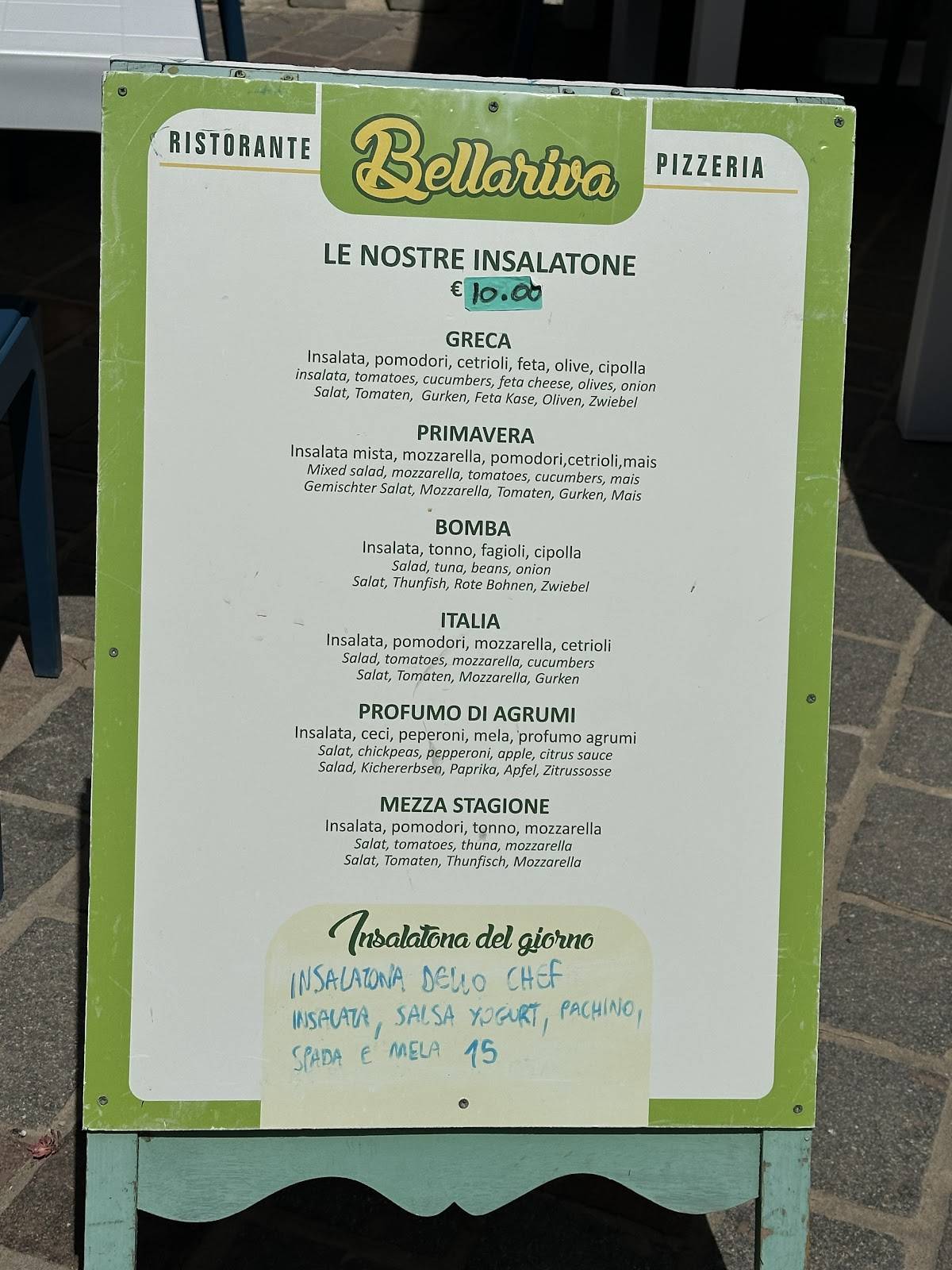 Menu di Ristorante Bellariva 