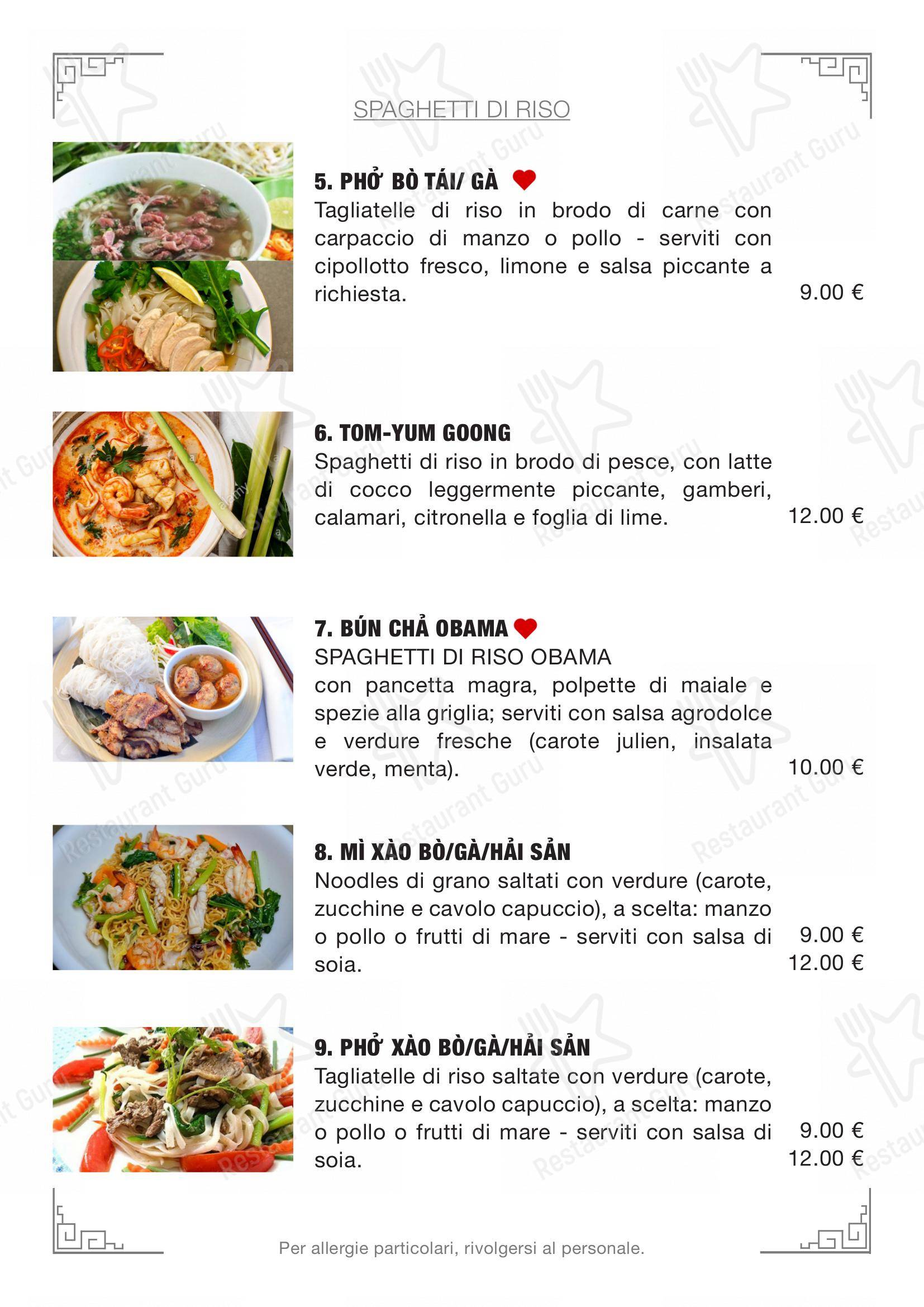 Menu per Ristorante Pizzeria D.o.c. in Pavia