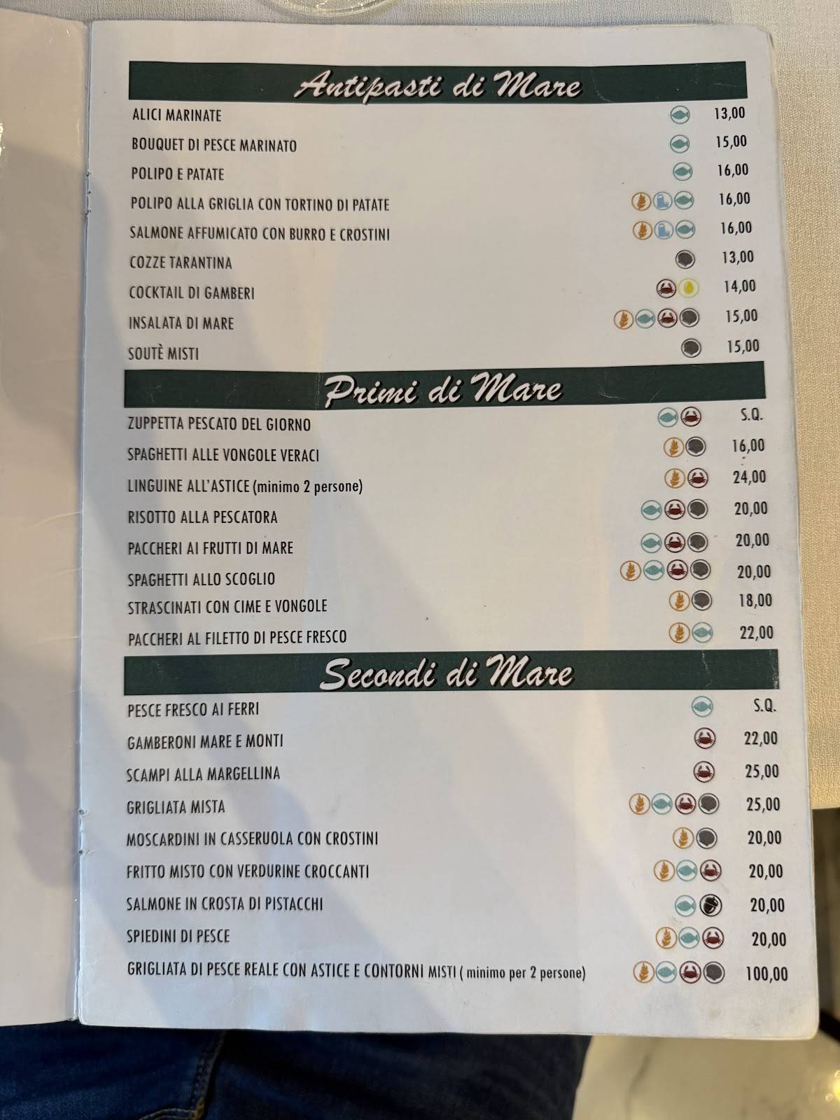 Menu di Ristorante Pizzeria La Gioconda 
