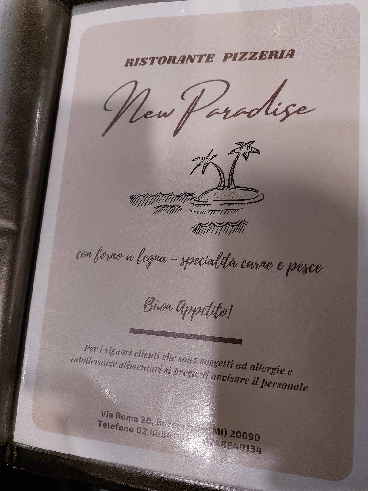 Menu di New Paradise 