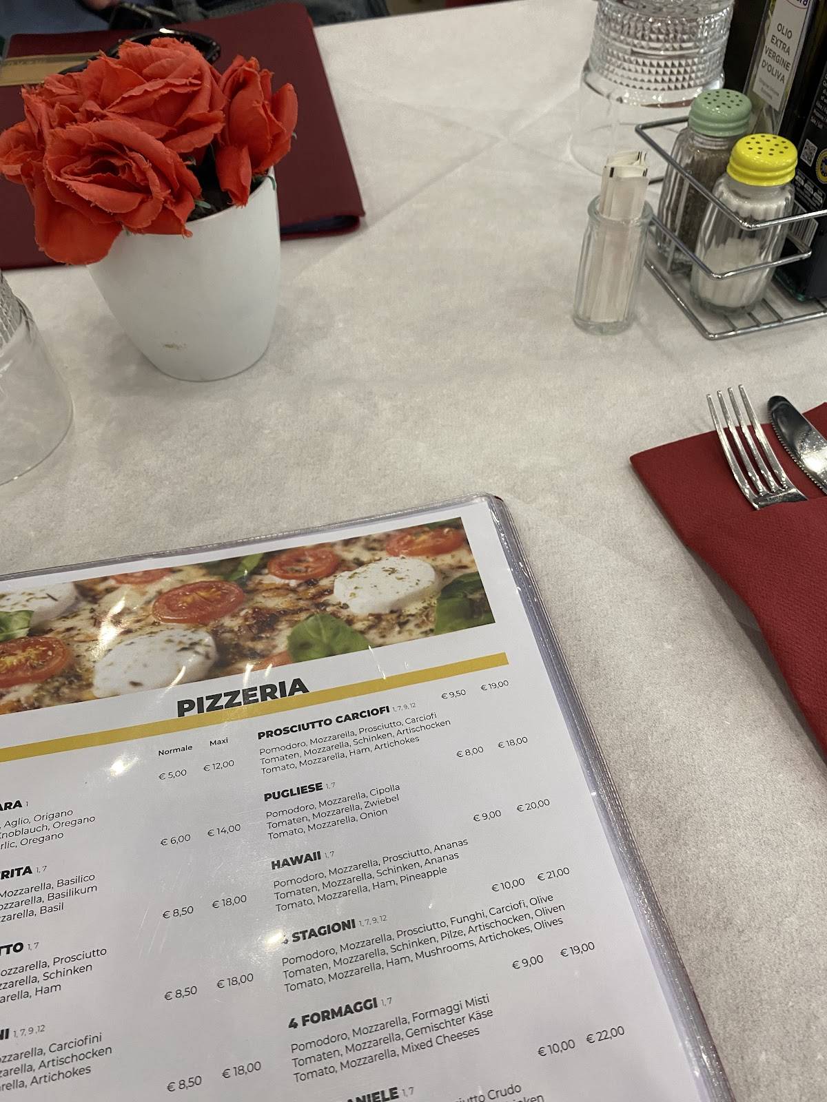 Menu di Ristorante Pizzeria Paninoteca Pancor 