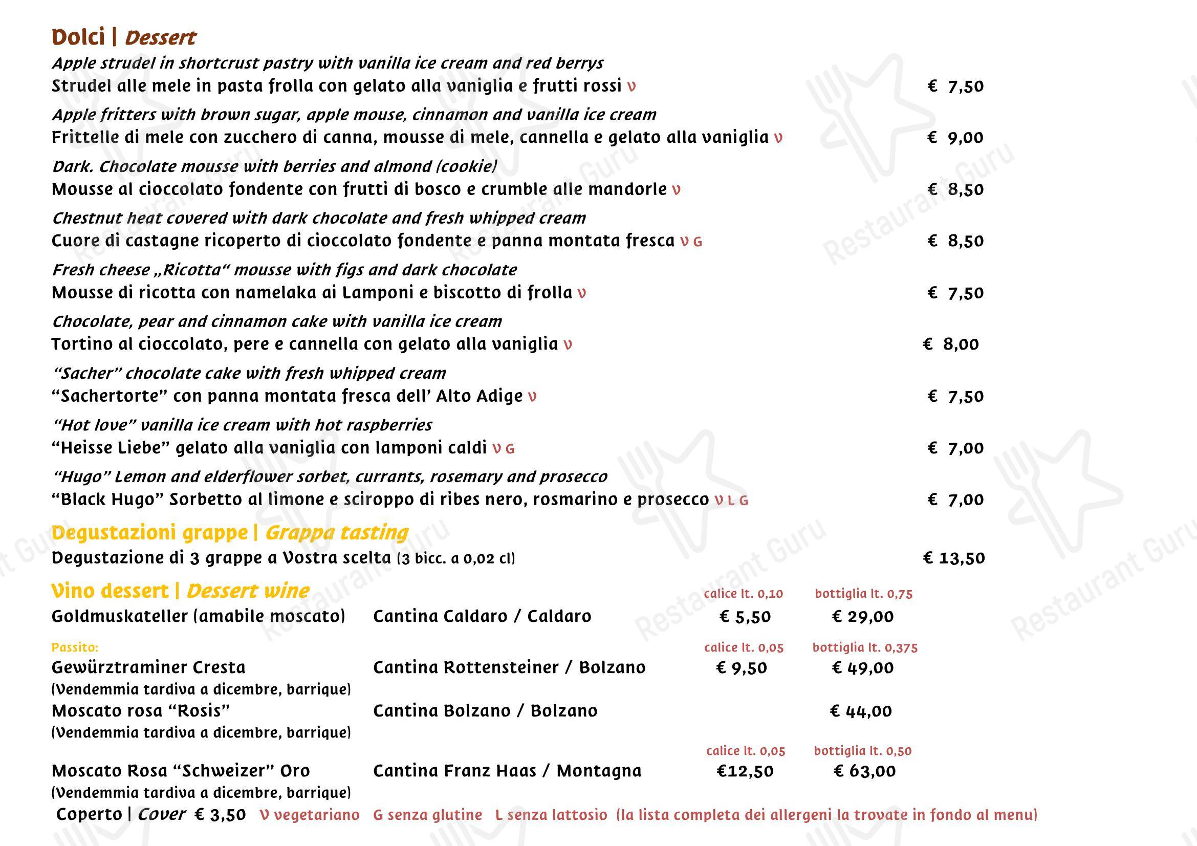 Ristorante Rifugio, Milano in Milano - Menu
