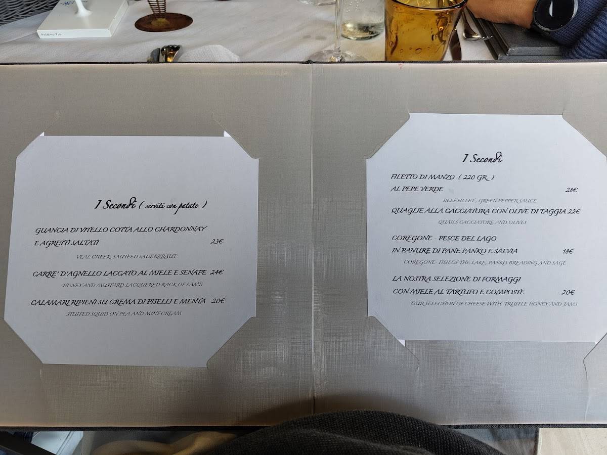 Menu di Ristorante Rolle Viverone 