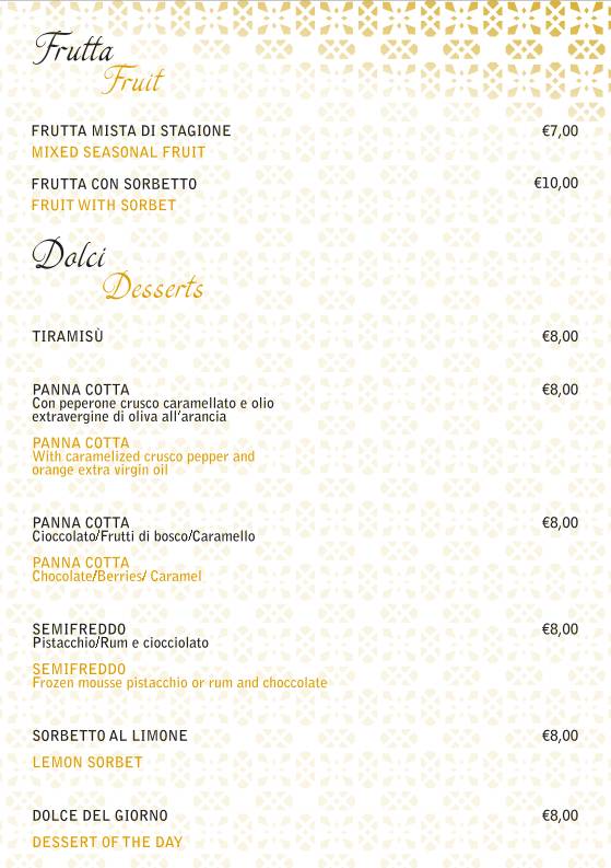 Menu di Ristorante Soul Kitchen 