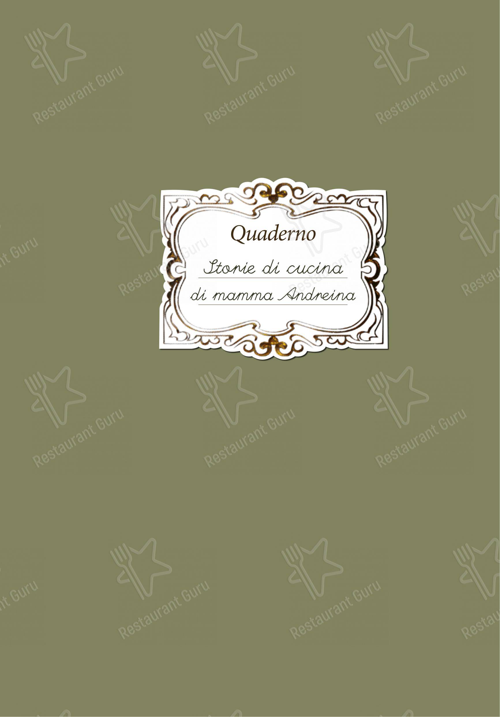 Ristorante alla Lega in Arco - Menu bar