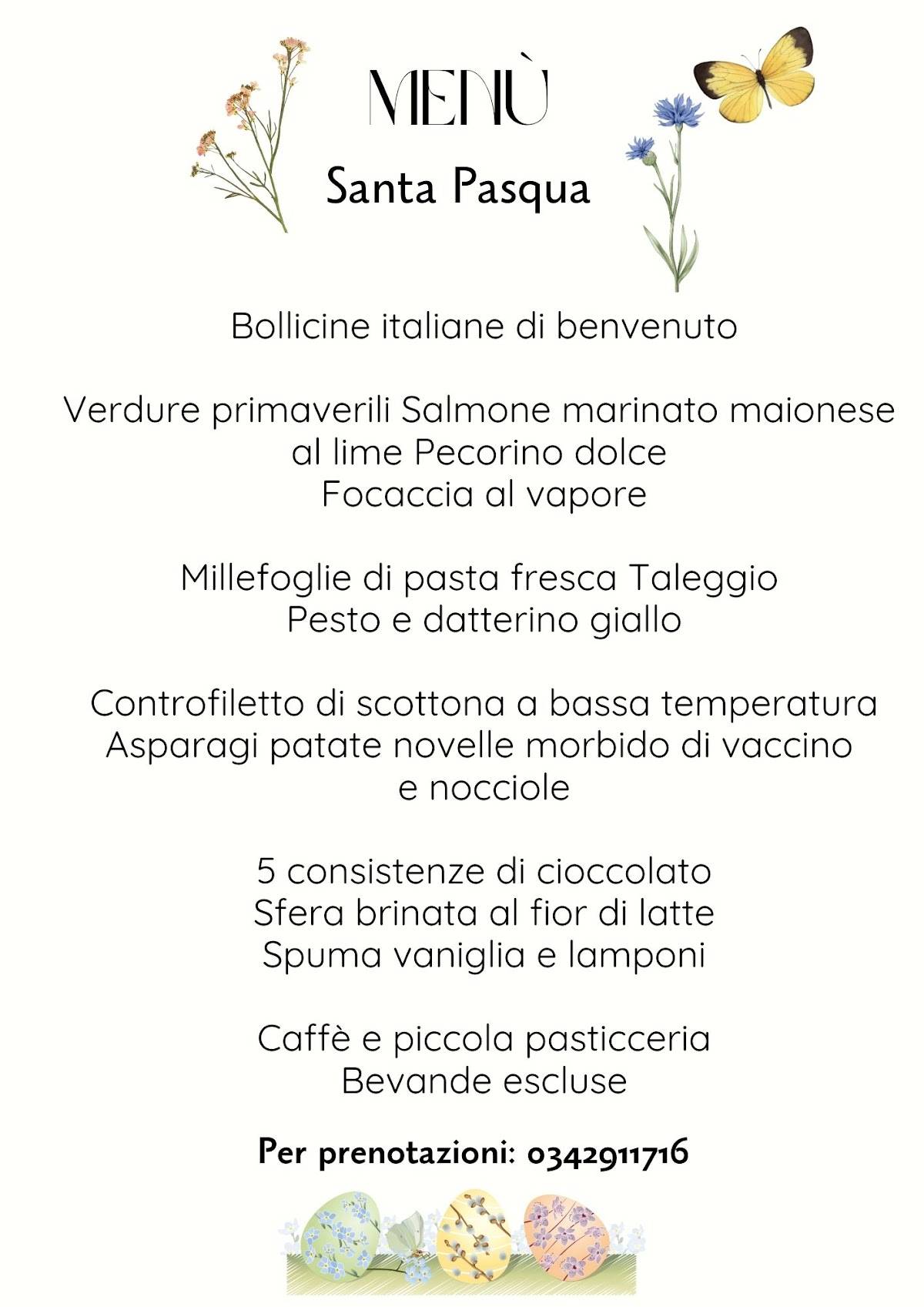 Menu di Ristorante & Pizzeria Eira (B&B) 