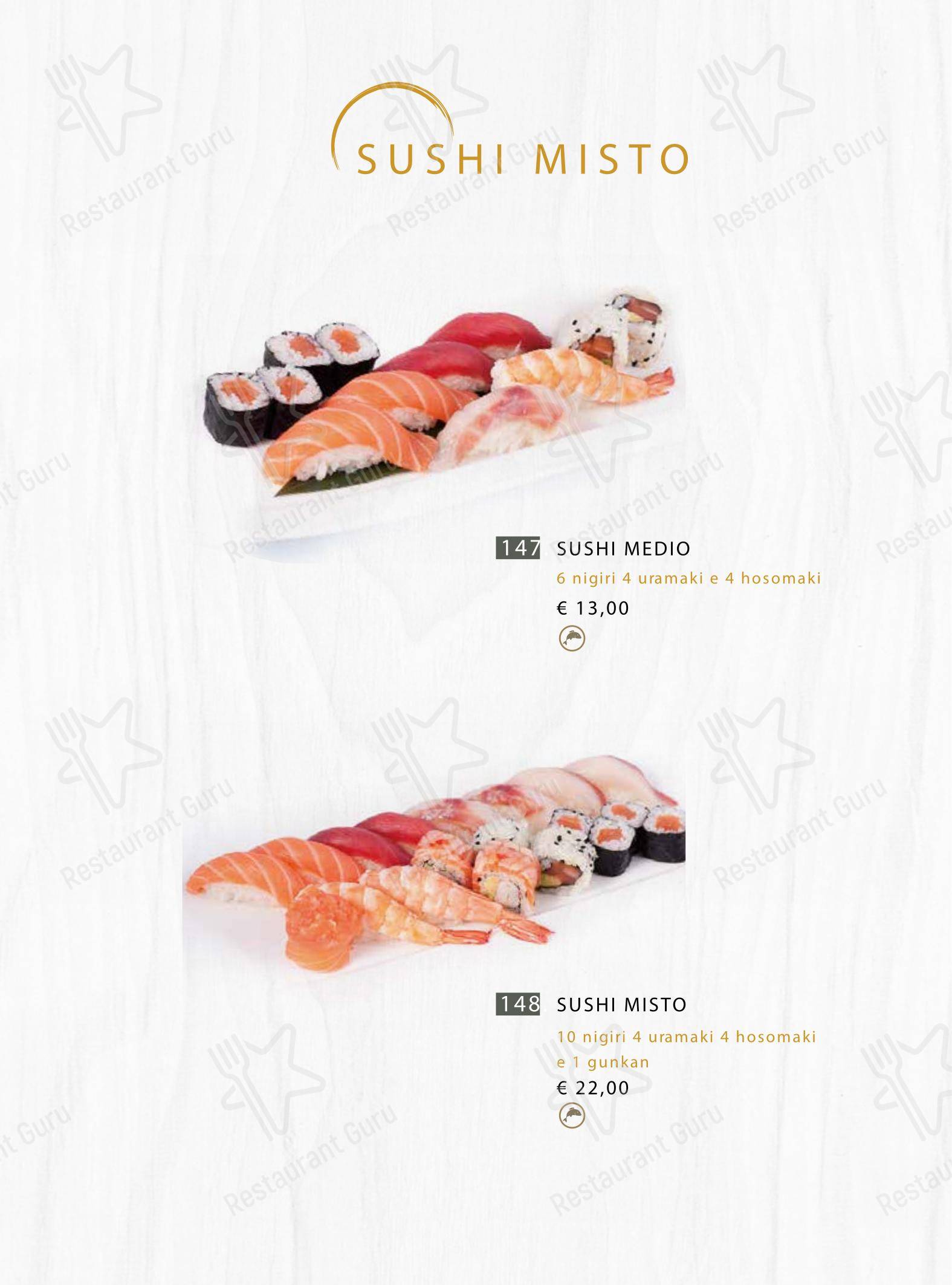 Ristorante kobezen Sushi in Rivoli - Menu