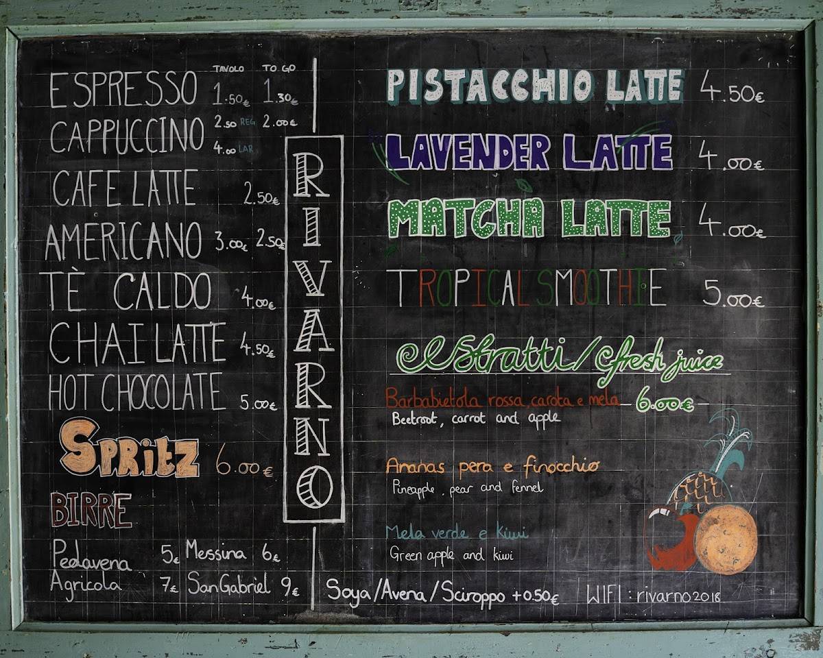 Menu di Rivarno 
