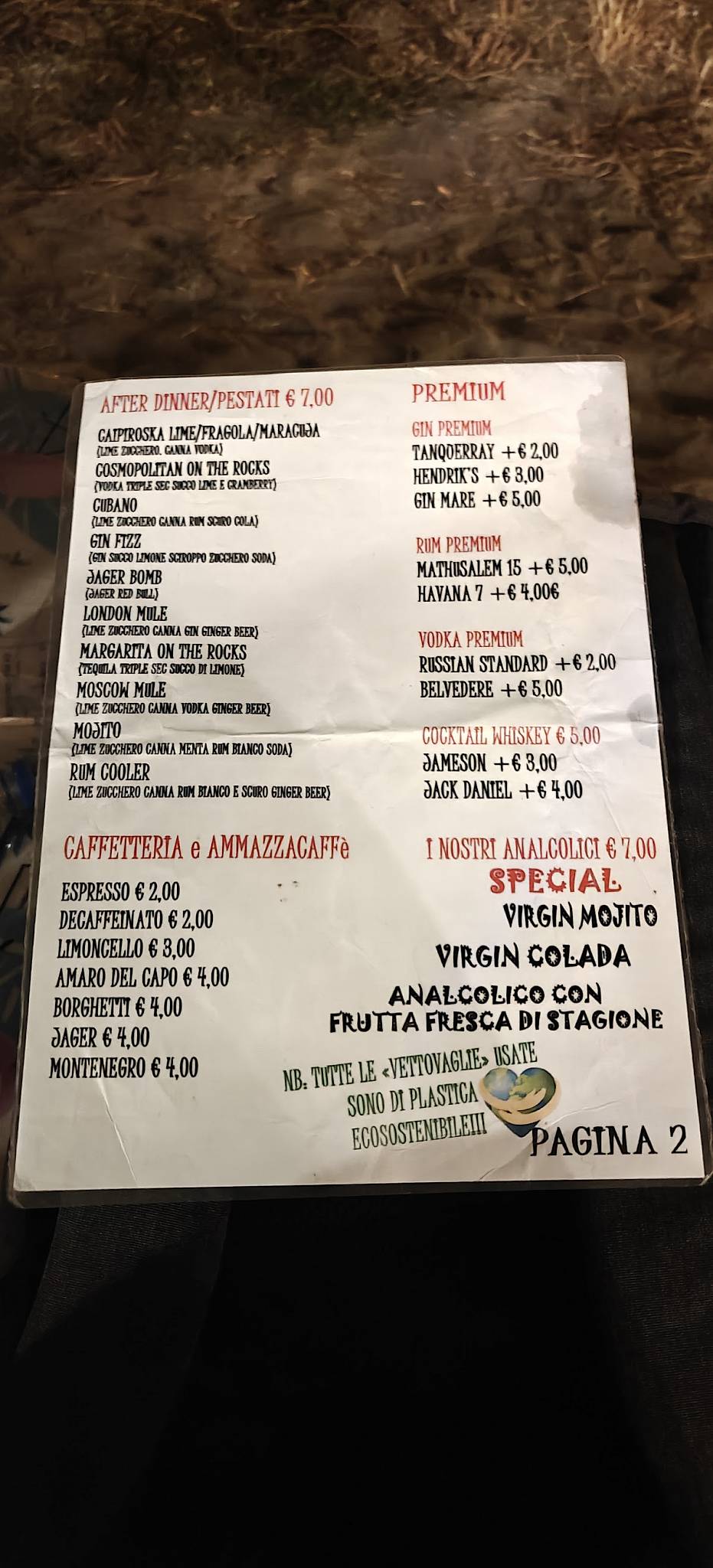 Menu di River Side 80's 