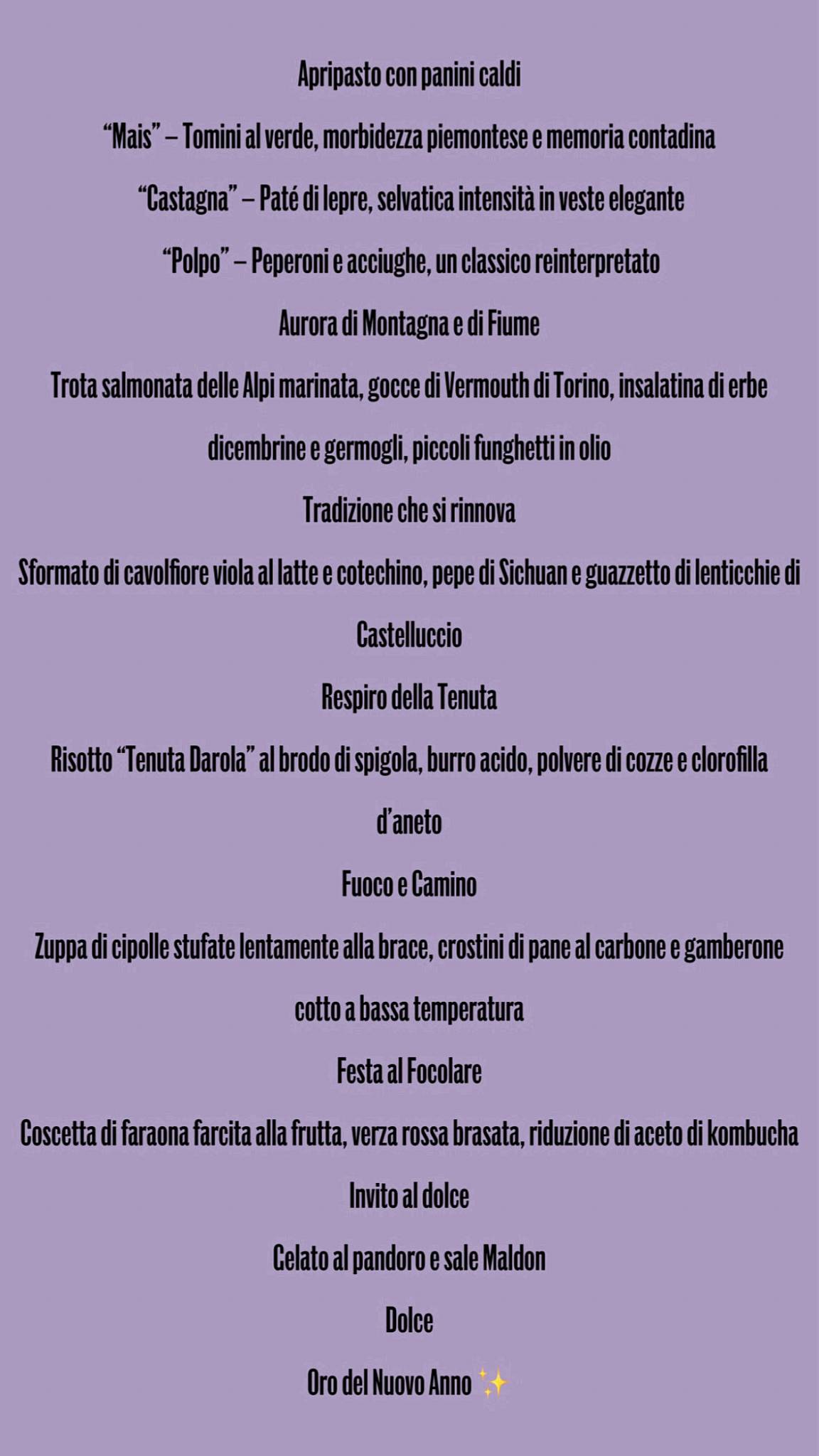 Menu di Come in Famiglia 