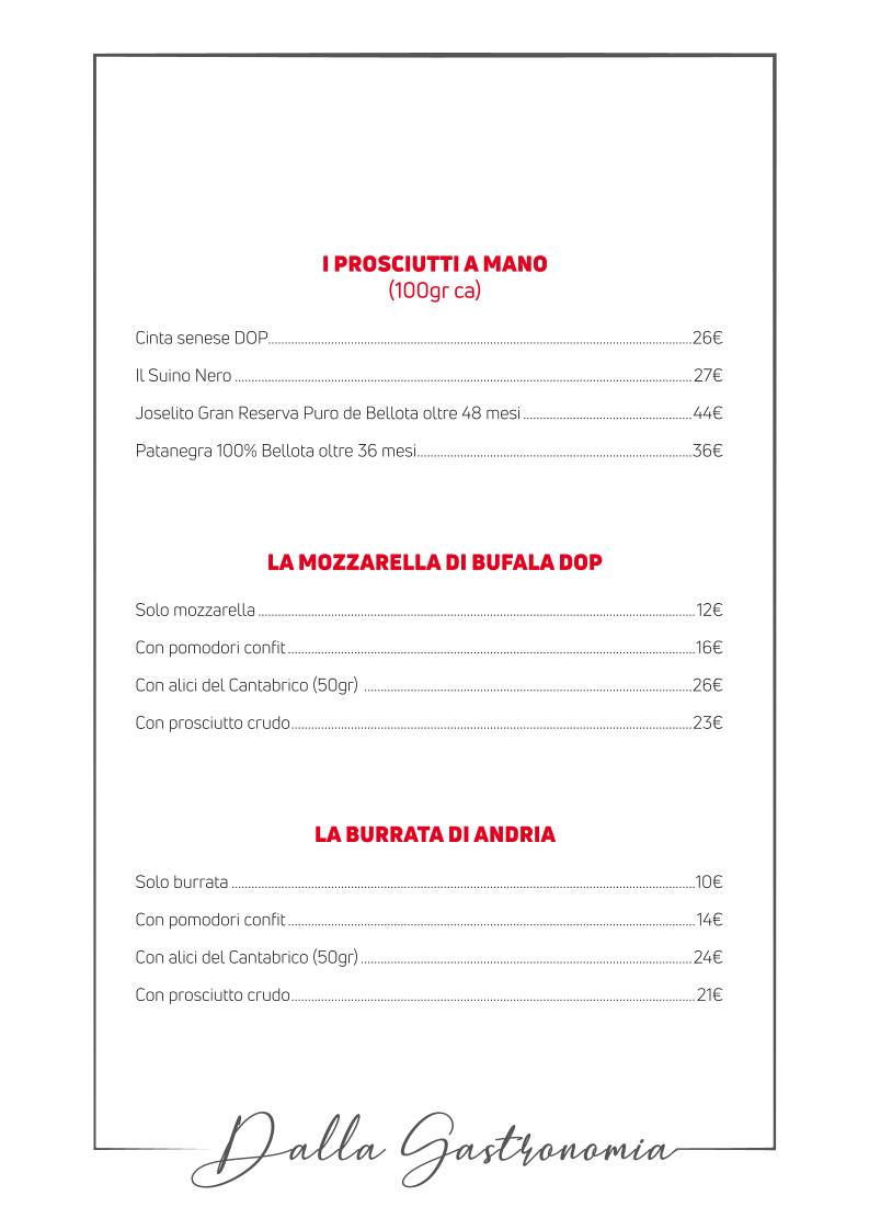 Menu di Aventina 