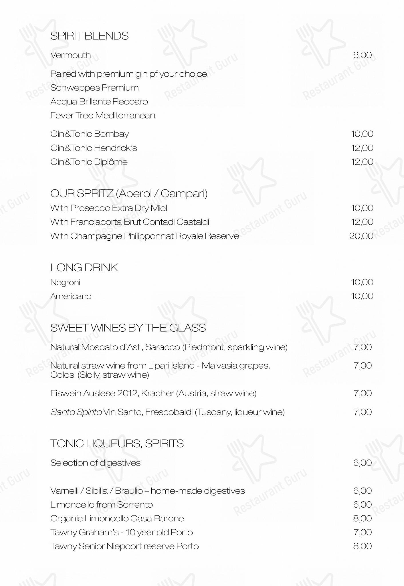 Menu di Emma - Drink menu