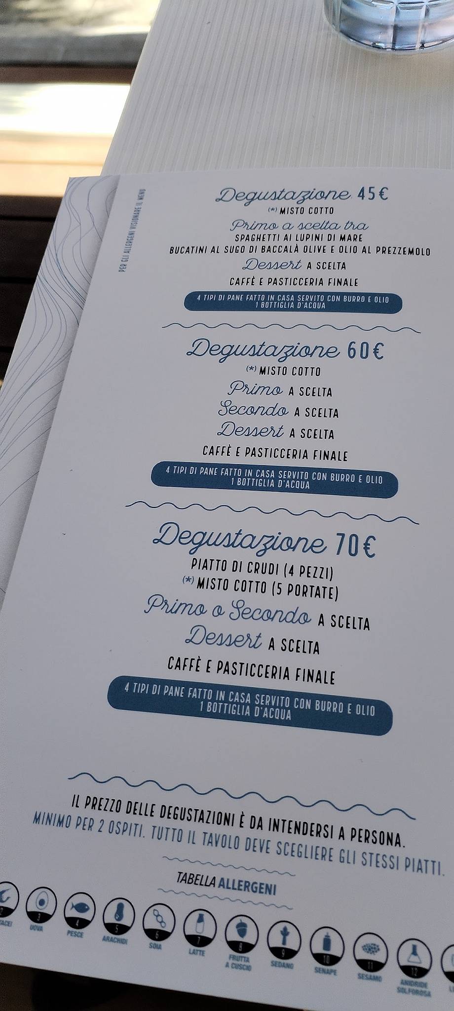 Menu di Officina Culinaria 